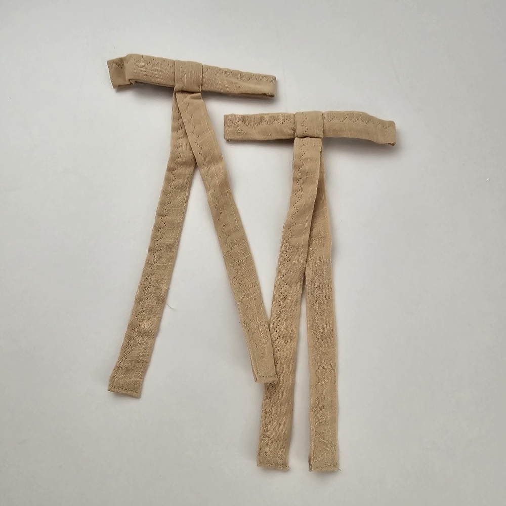 NWT Free People Ivory Lovely Bow Set of 2 Hair Accesory - Picture 8 of 13